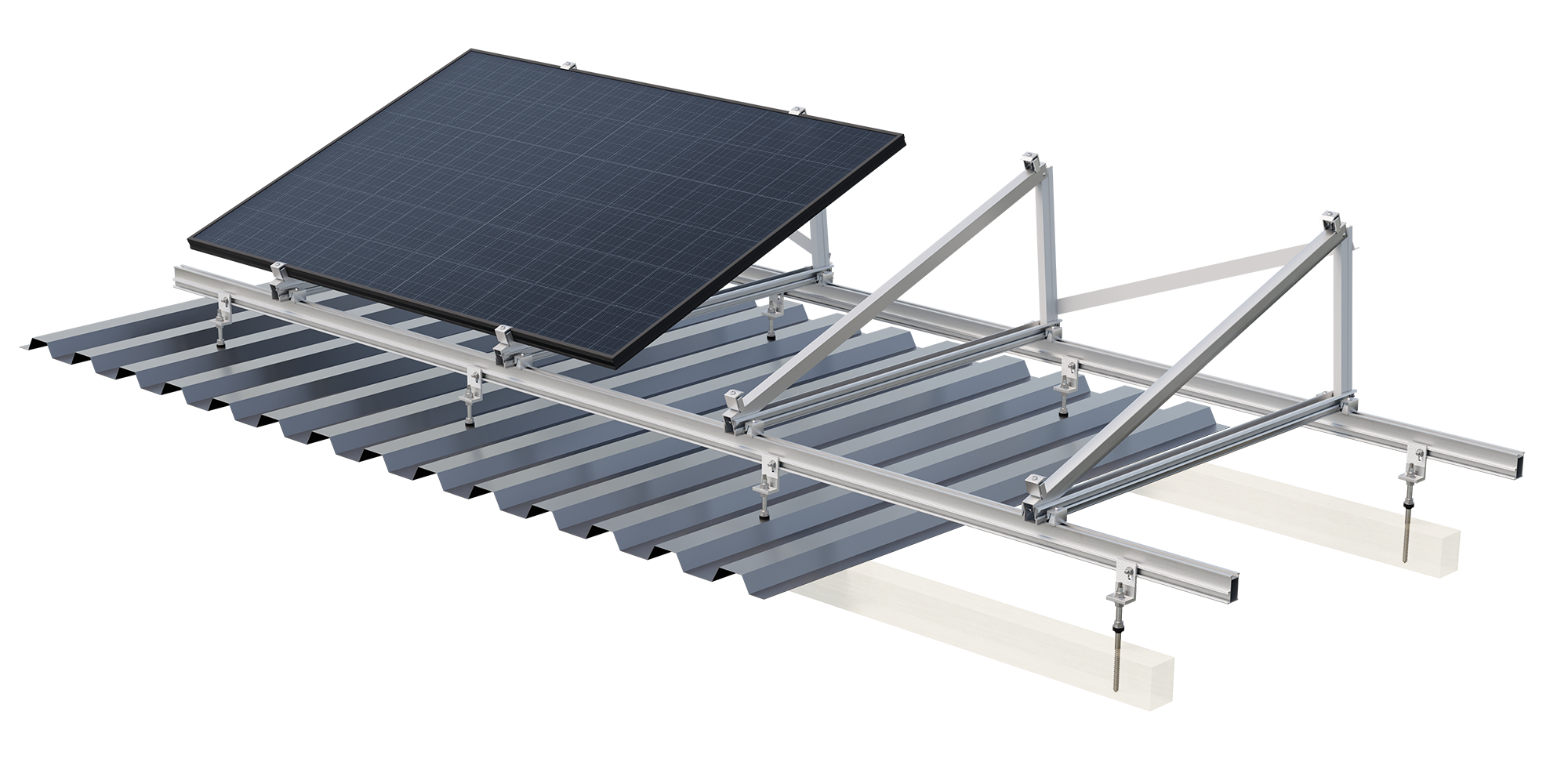sflex dreieck delta und stockschrauben (Modul quer)