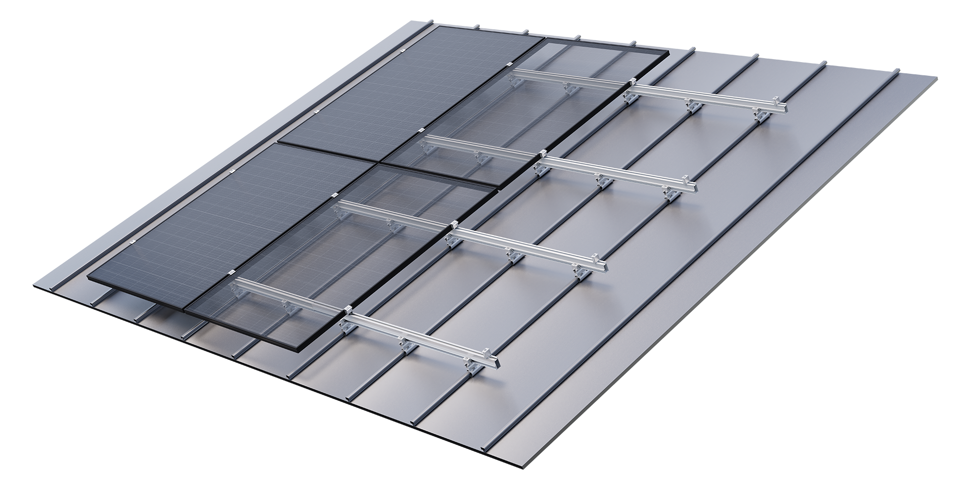 sflex stehfalzklemmen und schienen