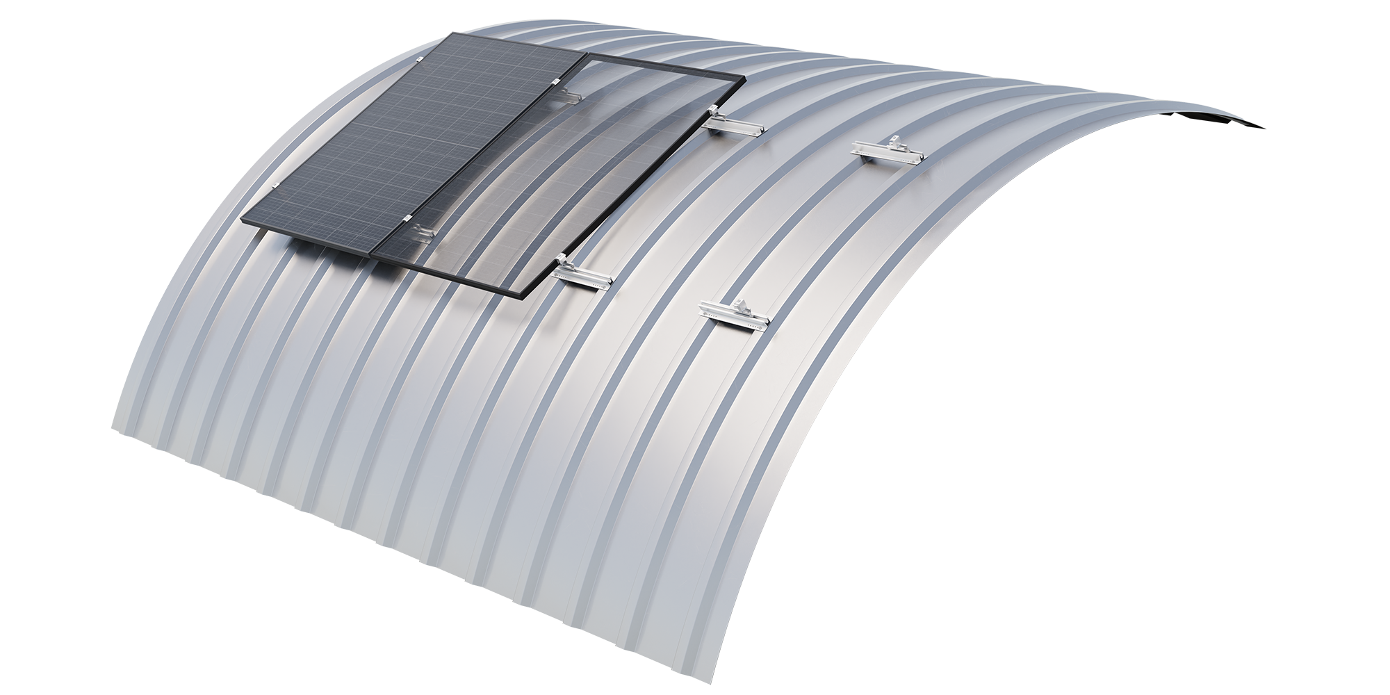sflex trapezblechschiene vario für Trapezblech gewölbt
